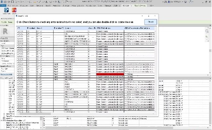 Report view with highlighted issues
