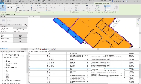 Software interface with drawings and property panel