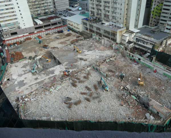 Demolition site inspection