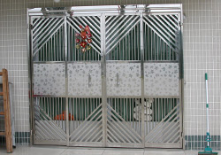 Main entrance metal gate